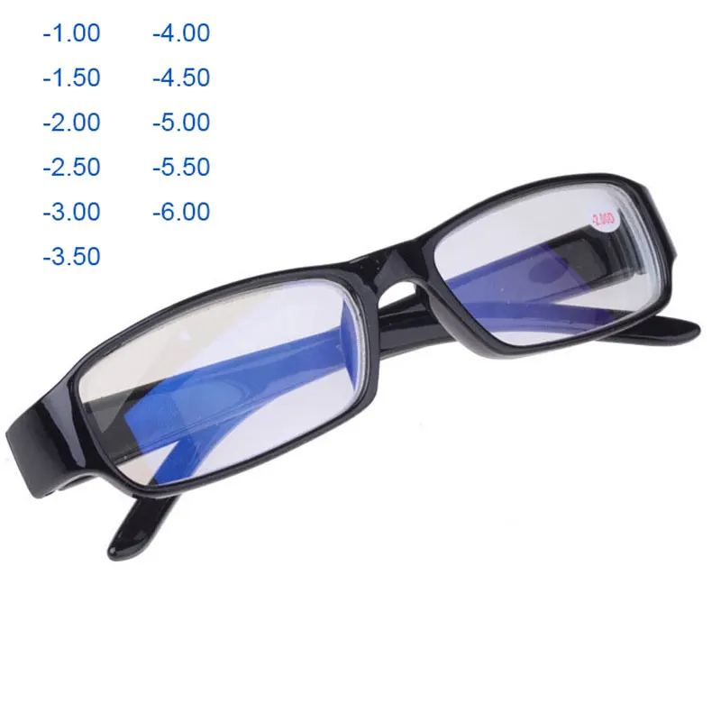 Антистрессовые очки для просмотра оптической оправы с синим зеркалом-100,-150,-200,-250,-300,-350,-400,-450,-500,-550,-600