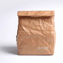 

SANNE Food for Bag Tear-resistant Leak Proof Strong Closure Lunch Bag Insulated Durable Tyvek Paper Reusable Handy Bag for Lunch