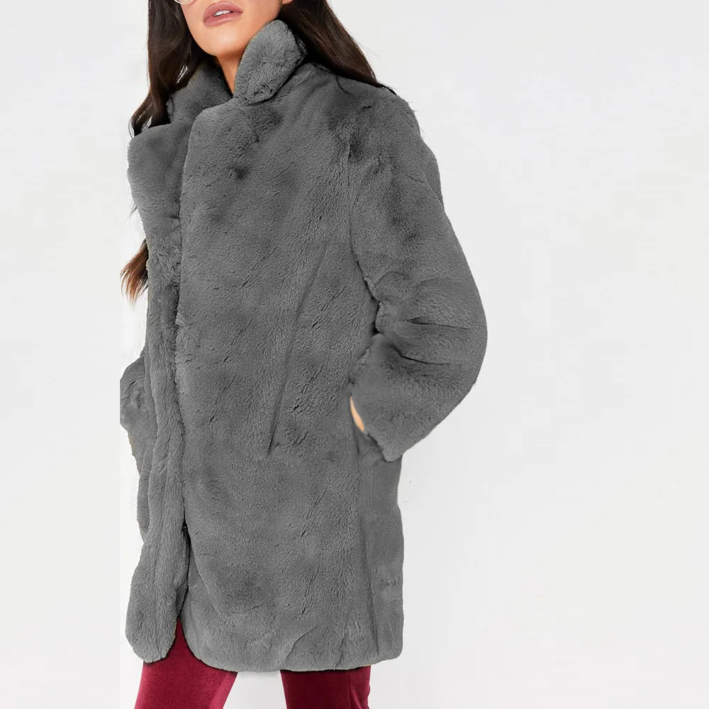 Страусиная одежда, пальто для женщин, зимнее женское теплое длинное пальто из искусственного меха, куртка, парка, верхняя одежда, пальто и куртка, Женское пальто