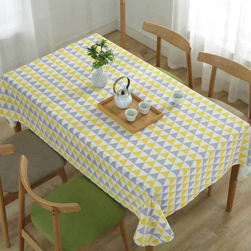 Canvas Tablecloths New Modern Minimalist Geometric Coffee Tablecloth