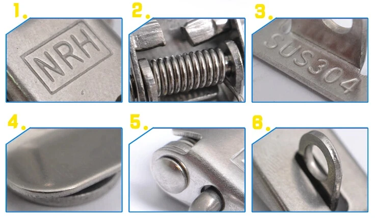 Коробка Чемодан защелка SS304 нержавеющая сталь пряжки аппаратная застежка