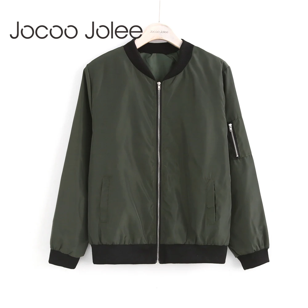 Jocoo Jolee النساء رقيقة جاكيتات أزياء الأساسية منفذها سترة طويلة الأكمام معطف عارضة سترة واقية موقف طوق ضئيلة لباس خارجي Jocoo Jolee النساء رقيقة جاكيتات أزياء الأساسية منفذها سترة طويلة الأكمام معطف عارضة سترة واقية موقف طوق ضئيلة لباس خارجي