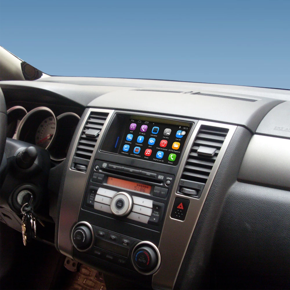 Clearance Upgraded Original Android 7.1 Car Radio Player Suit to Nissan Tiida Car GPS Navigation Video Player WiFi Bluetooth Ram 16G 4