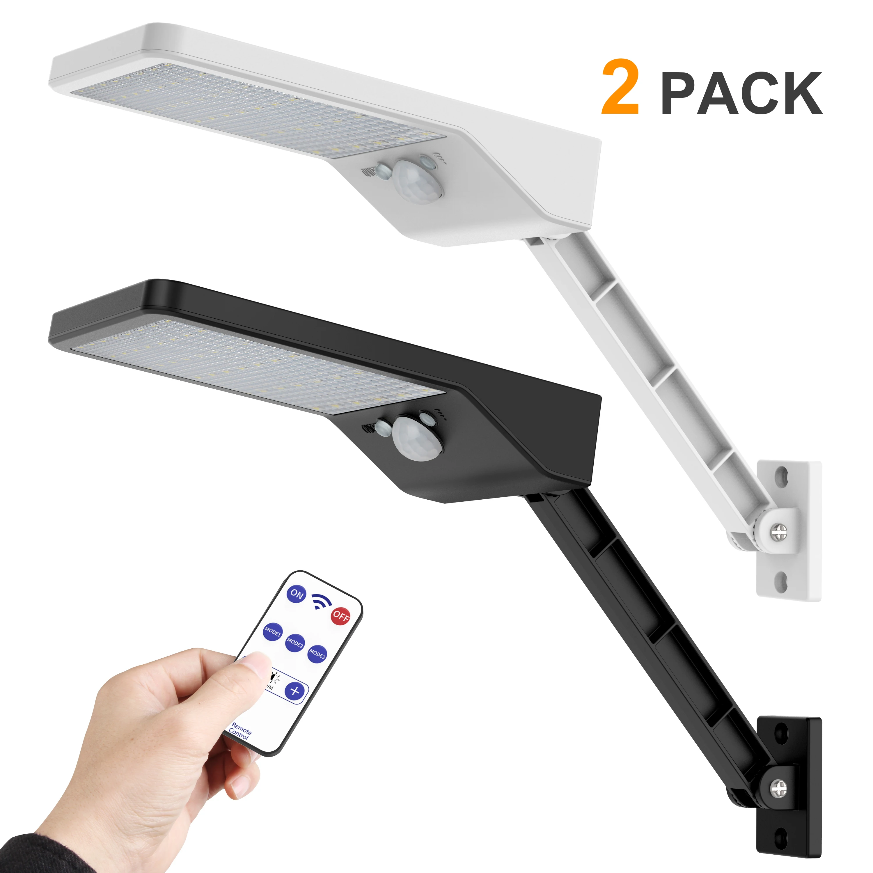 

48 LED Solar Light Remote Control Adjustable Controller Three Modes Waterproof Outdoor Garden Wall Street