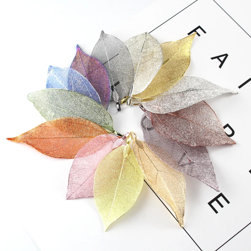 

2PCS Gold Leaf Charm Leaf Pendant Nature Pendant Charm Unique Leaf Pendant Gold Charm DIY Jewelry Supplies Miniature Jewelry