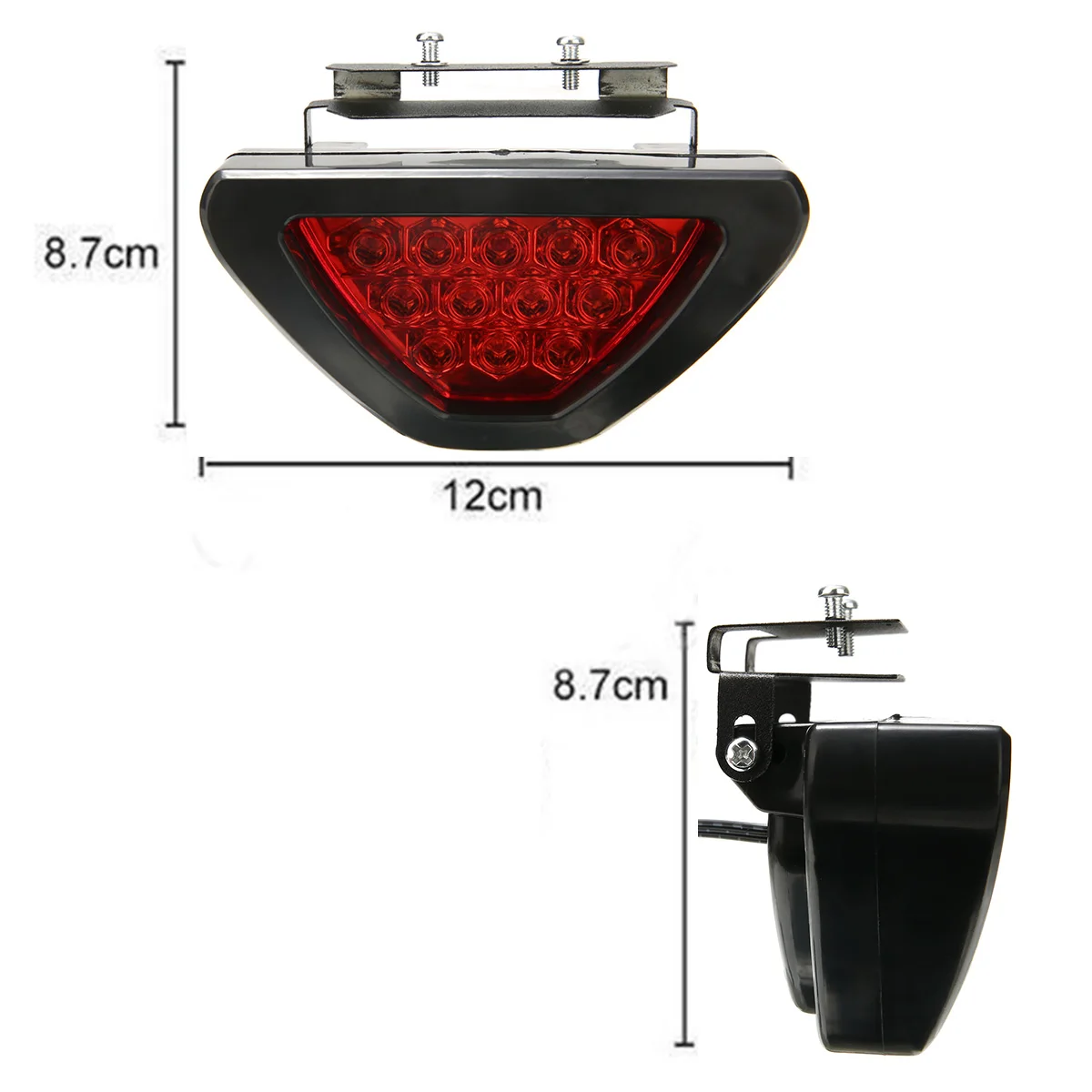 Universal F1 Style 12 LED Red Auto Car Third Rear Tail Light Brake Stop Safety Lamp High Power LED Light For Auto Truck SUV