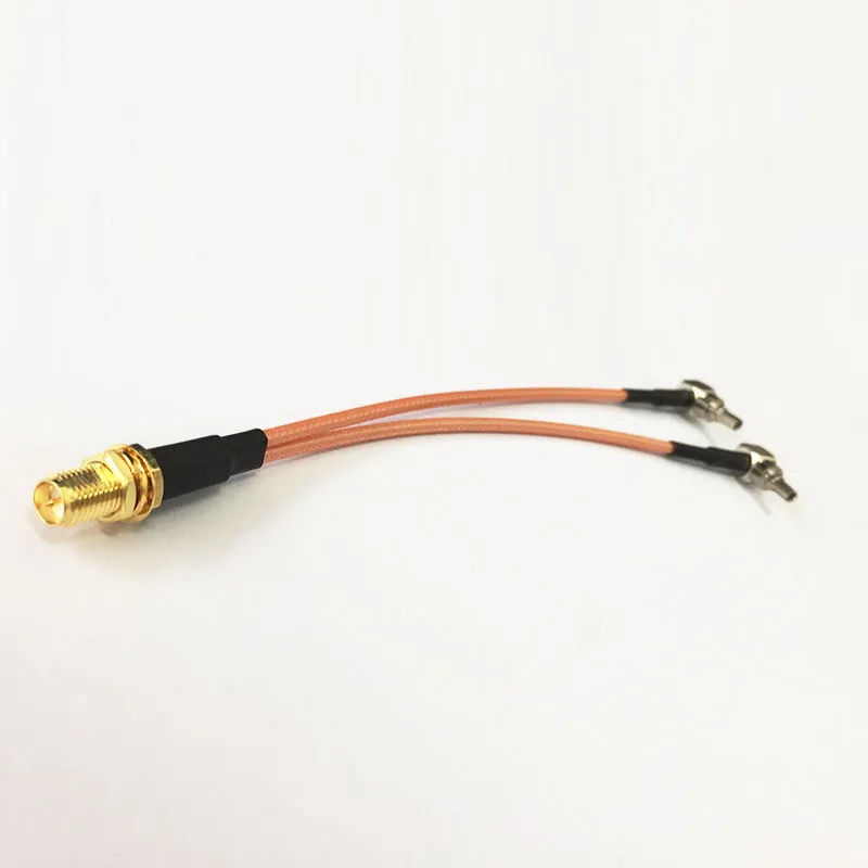 Новые РФ RP-SMA женщиной Тип Y 2X CRC9 разъем сплиттер-сумматор кабель косичку RG316 15 см длинные для huawei модем