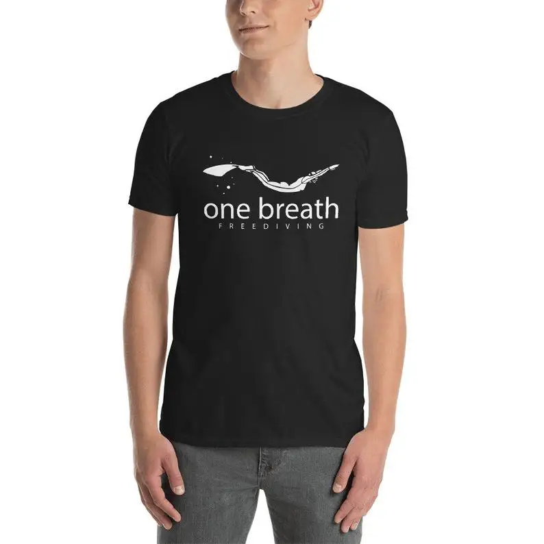 

One Breath Freediving Apnea Vintage Underwater Diving Fin Mask Retro Gift Unisex New Fashion Brand Men Cartoon Hip Hop T Shirt
