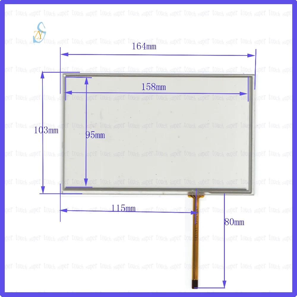 

ZhiYuSun 164mm*103mm KDT-5666 7inch Touch Screen glass resistive USB touch panel 164*103 TOUCH SCREEN this is compatible