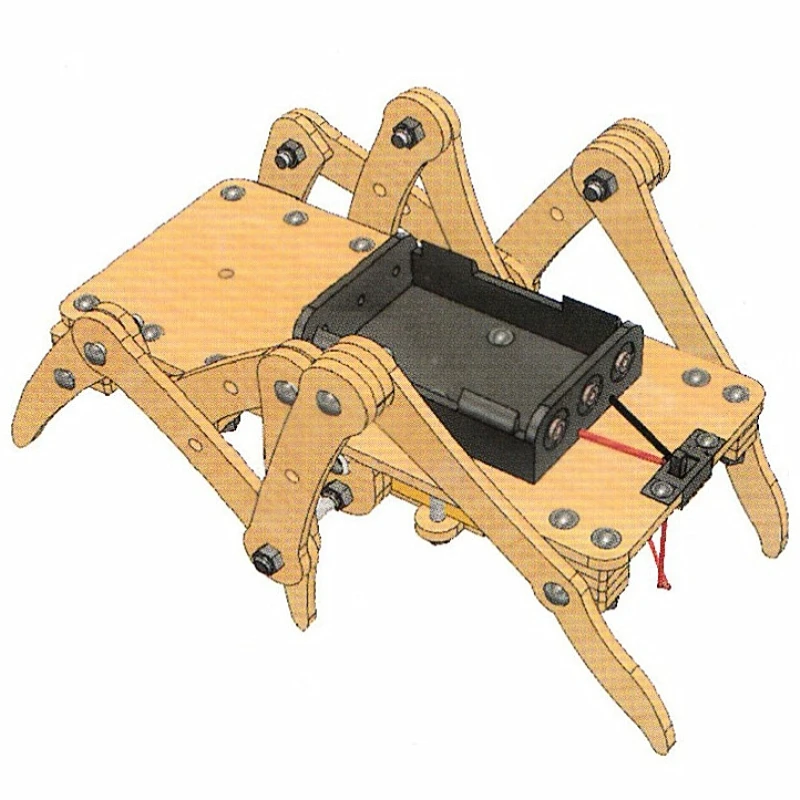 DIY Crawling Robot insect Assembled Model crab Technology