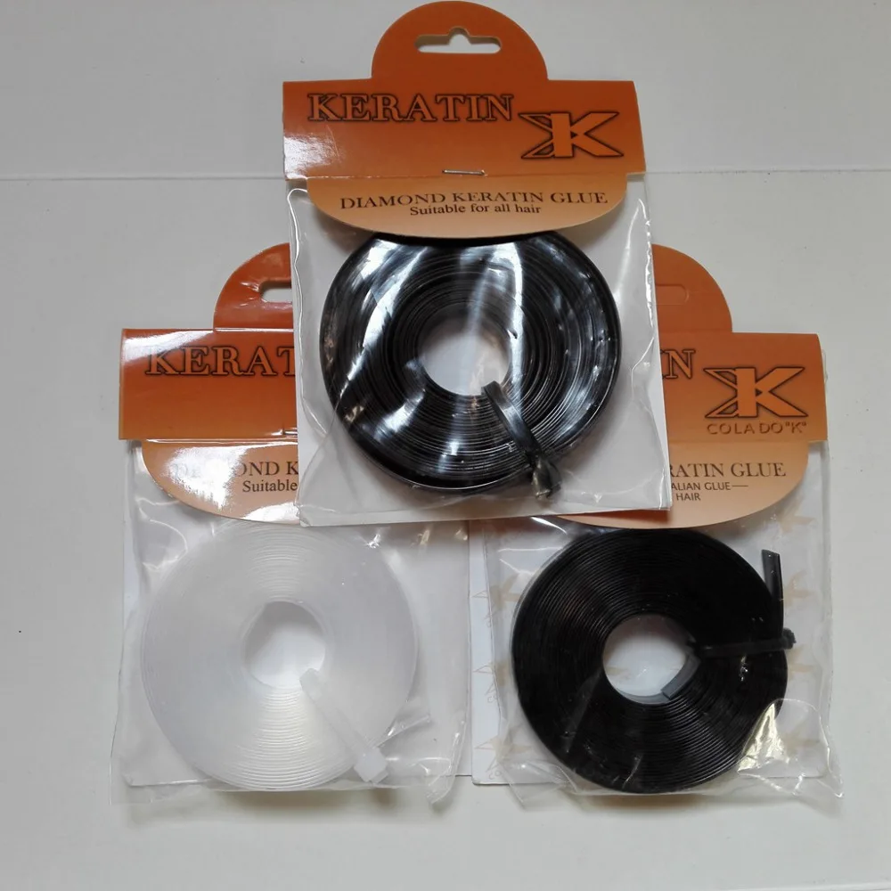 

wholesale Italy strip keratin glue tape glue one roll 3 meter