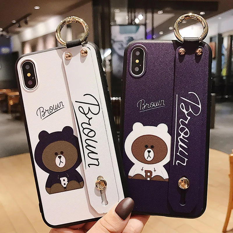 Милый ремень чехол для Apple iPhone XS MAX XR 8 7 6 S плюс Жесткий браслет случаи задняя