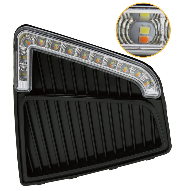 SUNKIA Car Styling LED DRL Daytime Running Light Fog Lamp Specific for Hyundai IX25 Creta 2015 with - 32753237875