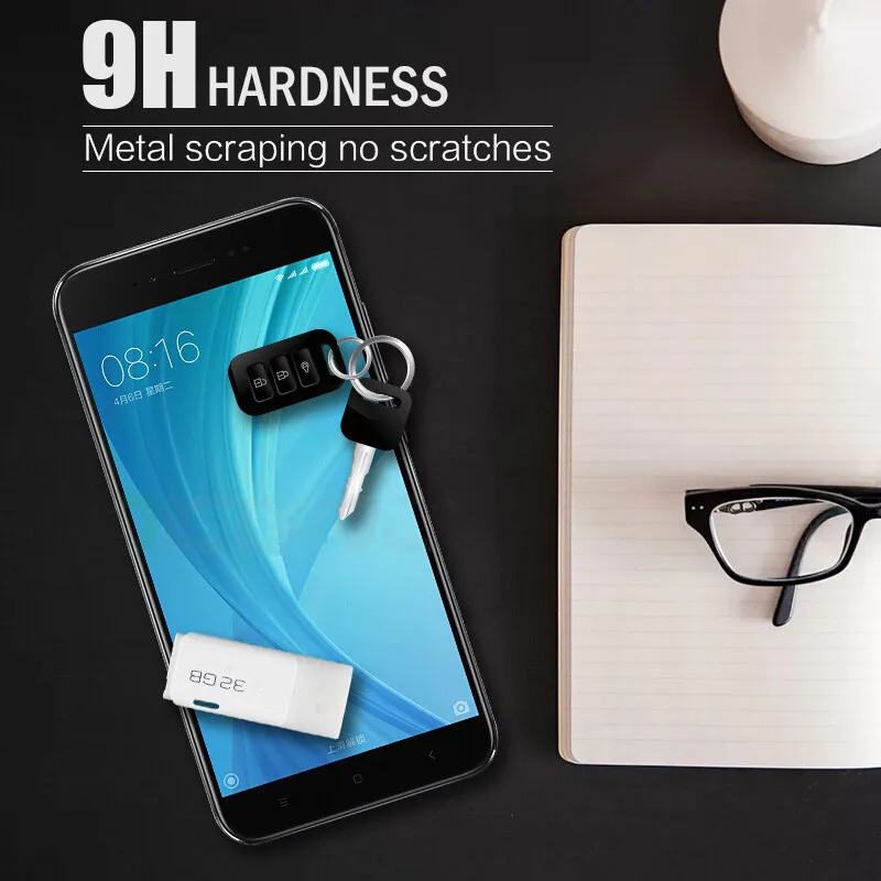 Полноэкранное защитное закаленное стекло для Xiaomi Redmi 4A 4X 5A 9H полное покрытие
