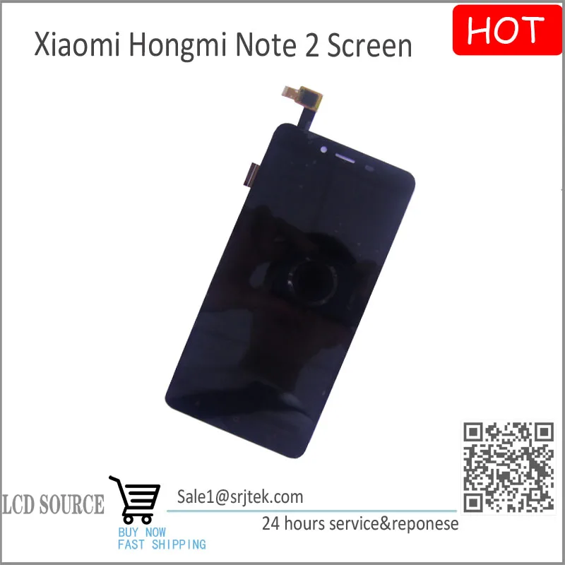 

NEW Original 5.5" For Xiaomi Redmi Note 2 MTK6795 LCD Display Touch Screen Digitizer Black Replacement High Quality