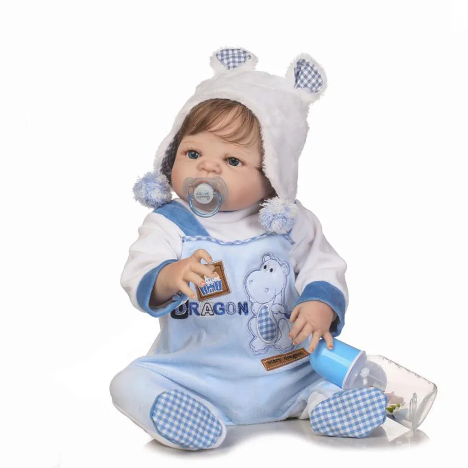 Npkdoll Reborn 23 дюймов 57 см Детские Реалистичного красотка Кукла младенец жив Boneca BABY