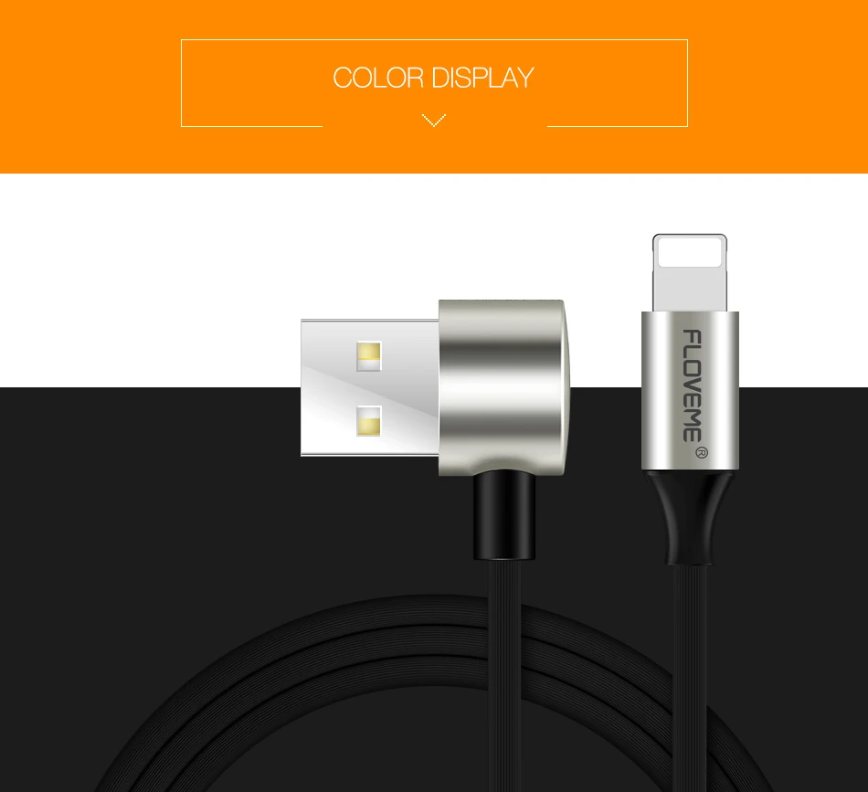 FLOVEME 2 в 1 USB кабель для iPhone X 7 6 s 5S кабель для быстрой зарядки для освещения USB кабель для iPad мобильного телефона