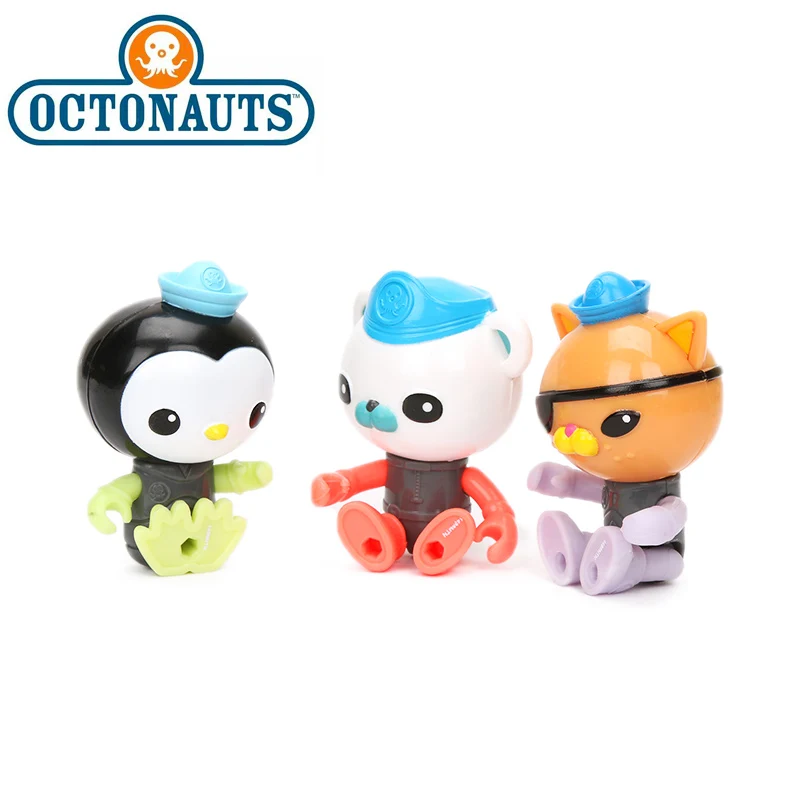 3 шт. Octonauts игрушки 6 5 7 см светится в темноте Barnacles песо фигурку Octo светящаяся