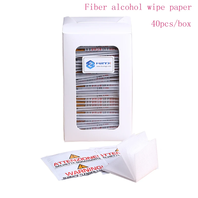 

Free Shipping 40PCS/Box IPA FTTH Fiber alcohol wipe paper fiber connector cleaning paper For fiber optical jumper connector