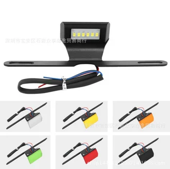 

by DHL/Fedex 100pcs Universal Motorcycle Accessories CNC Aluminum License Plate LED Light For SUZUKI GSF 400/600/650/1200/1250