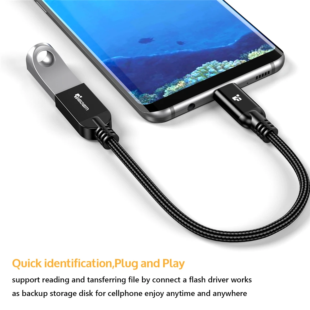 Tiegem usb type C OTG кабель папа-USB 3,0 Женский USB-C type-C адаптер 5 Гбит/с Синхронизация данных USB конвертер для Macbook samsung S8 Mi