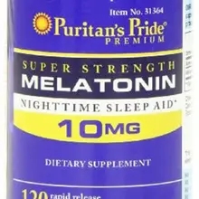 NEW PRIDE--Free shipping Melatonin 10 Mg-120 Caps Night Time Sleep Aid