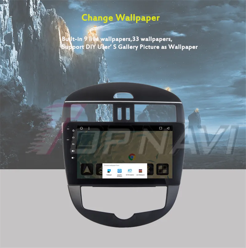 2 din android car gps navigation For Nissan Tiida H 2013