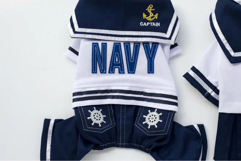 A25_Spring_Summer_Pet_four_legs_Suits_clothes_Navy_Cotton_Puppy_dog_Bib_Jumpsuits_Rompers_pants_dress_Clothes_ (3)