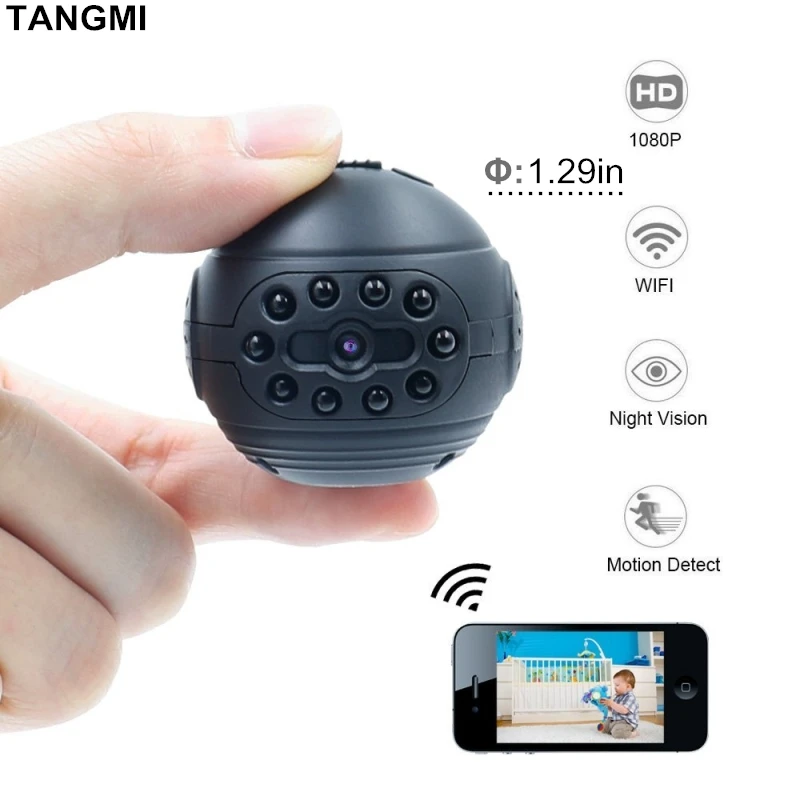 

2018 New Wifi IP Mini Camera Wireless 1080P HD Micro Action Cam DV DVR Infrared Night Vision Motion Detection Small Camcorder