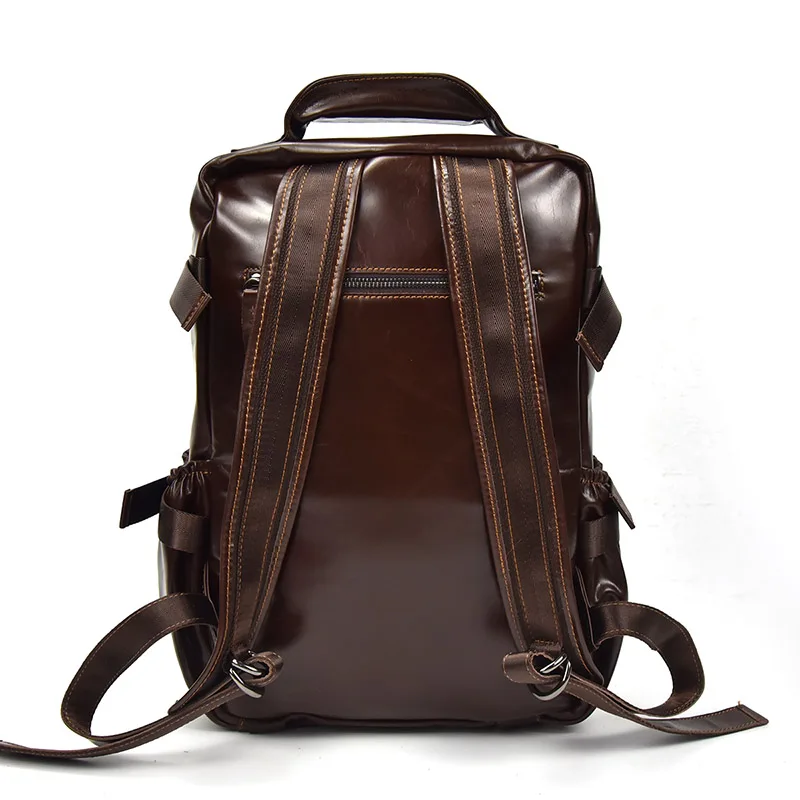 Männer Große Echtes Reise light Schule Multifunktionale orange2 Rucksack 14 Daypack Brown