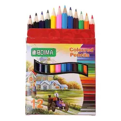 12 цветов нетоксичные карандаши для рисования деревянная живопись ручка для художника эскизы для малышей детей студентов подарки школьные