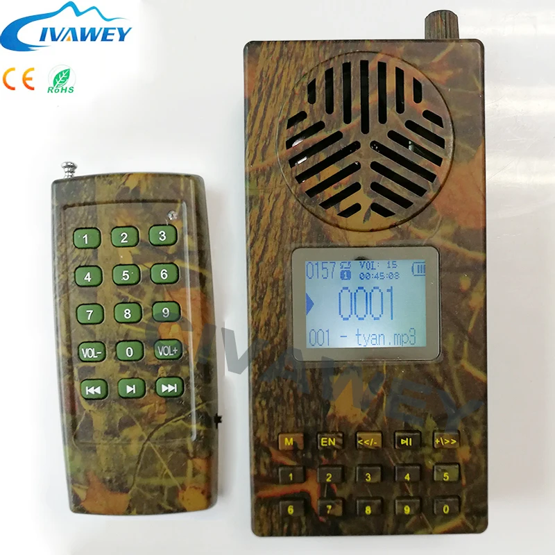 

with 80m-120m remote controller amplifier Hunting bird sounds mp3 player Quail duck goose hunting decoy