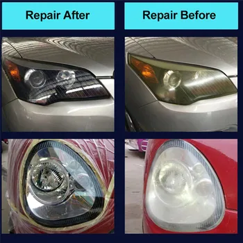

6PCS/SET Car Headlight Repair Renovation Tool Polishing Anti-scratch for Increase Visibility Headlight Restorstion Kit