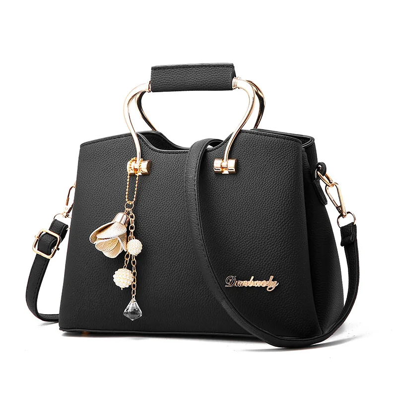 

2018Autumn Winter New Single Shoulder Crosses Female Package Lychee Han Korean Simplified Handbag To Send P