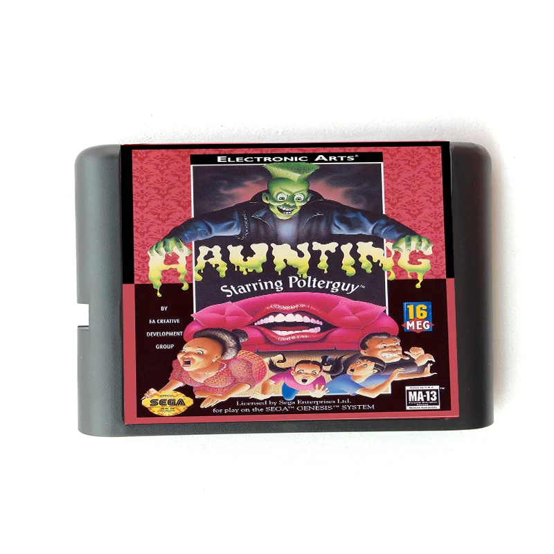 Карта памяти Haunting Starring Polterguy 16 bit MD для sega Mega Drive 2 для sega Genesis Megadrive