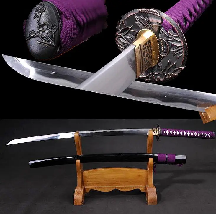 Full Tang T10 Steel Hand Grinding Blade Sharp Can Cut Bamboo Japanese