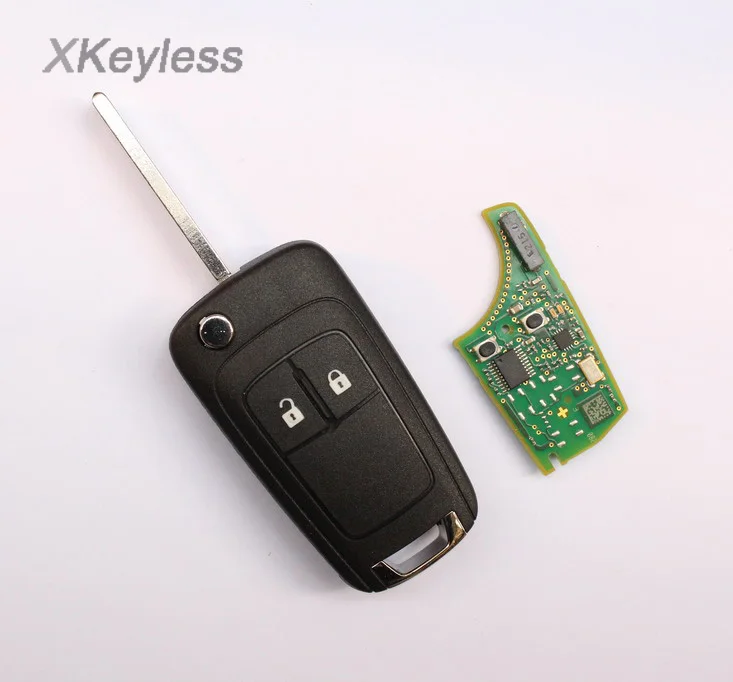 Для Opel Astra J 2 кнопки fob пульт дистанционного управления 433 МГц с чипом ID46|chip id46|opel