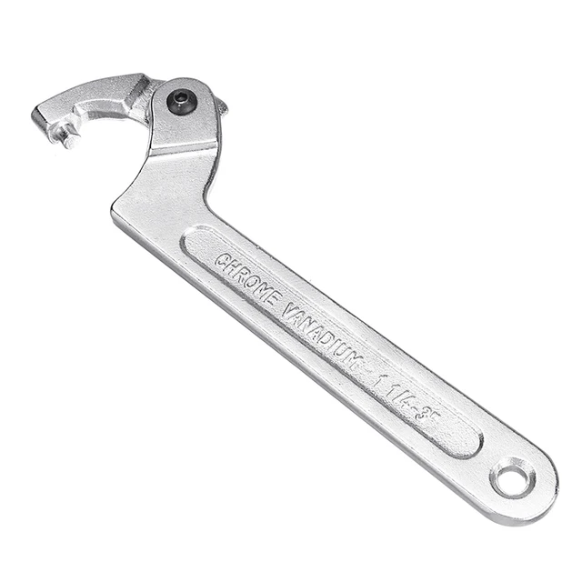 Adjustable Hook Wrench Pin Wrench C Shape Spanner Chrome Vanadium Tool Hand Tool Motorcycle SYD Multi-Sizes