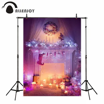 

Allenjoy photography backdrop Fantasy pretty beautiful gift Christmas girl new background photocall customize photo printed