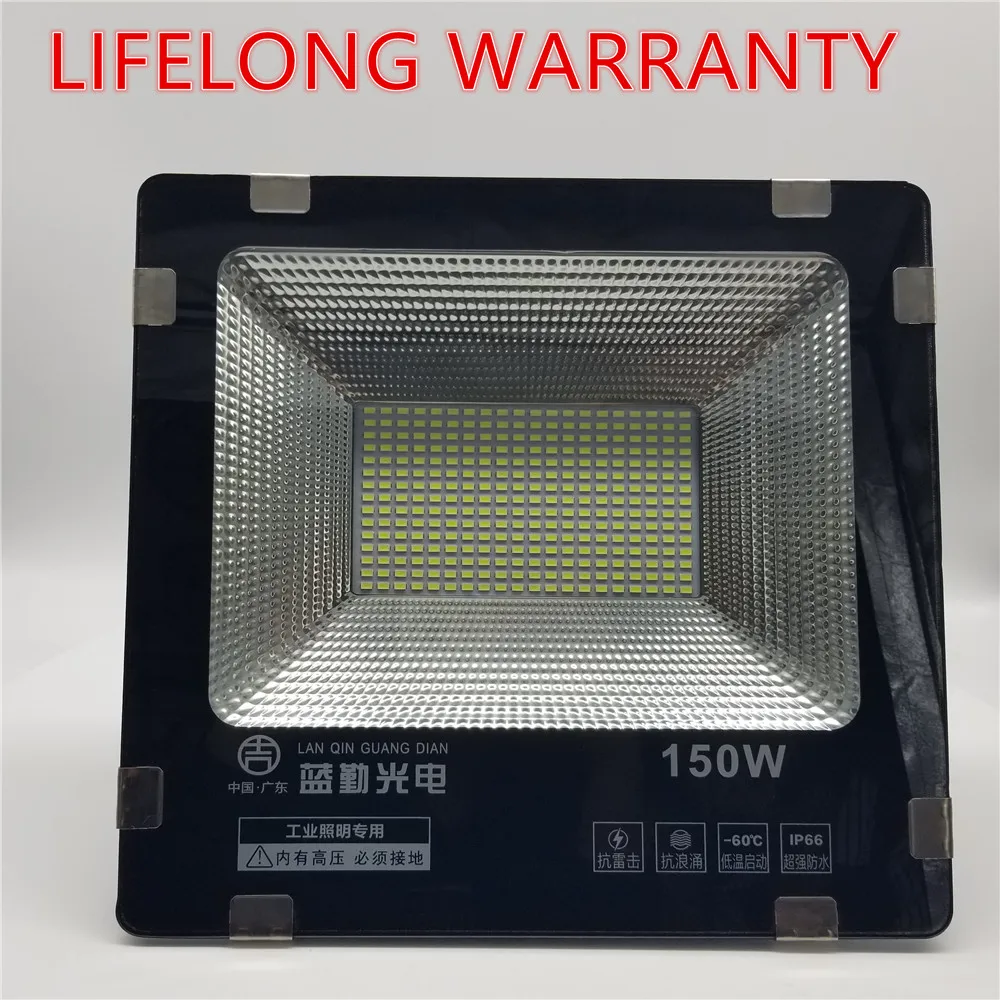 Goedkoop LEVENSLANGE GARANTIE 150 w led Schijnwerper ip65 Waterdichte Outdoor led Schijnwerpers Daglicht Wit AC110 265V led Spots