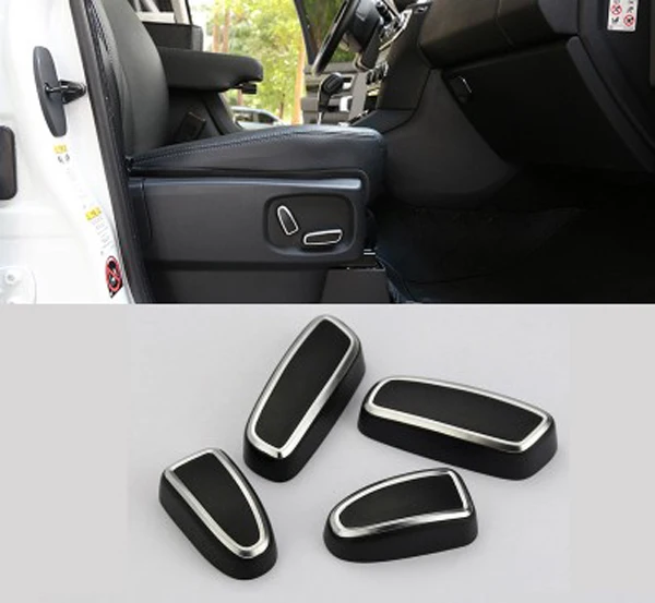 

Chrome Car Seat Button Cover Frame Trim Car Seat Adjustment Button Cover Sticker For Land Rover Discovery 4 2009-2016 Styling