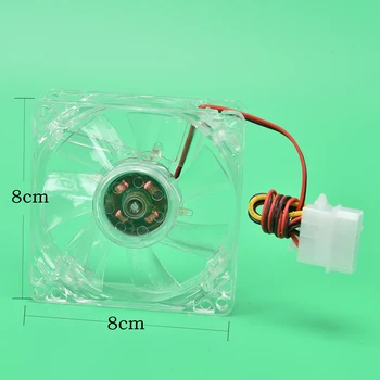 

5 Colors Led 80mm 12v 4pin 80mmx25mm 8025 Dc Cooling Fan For Computer Case