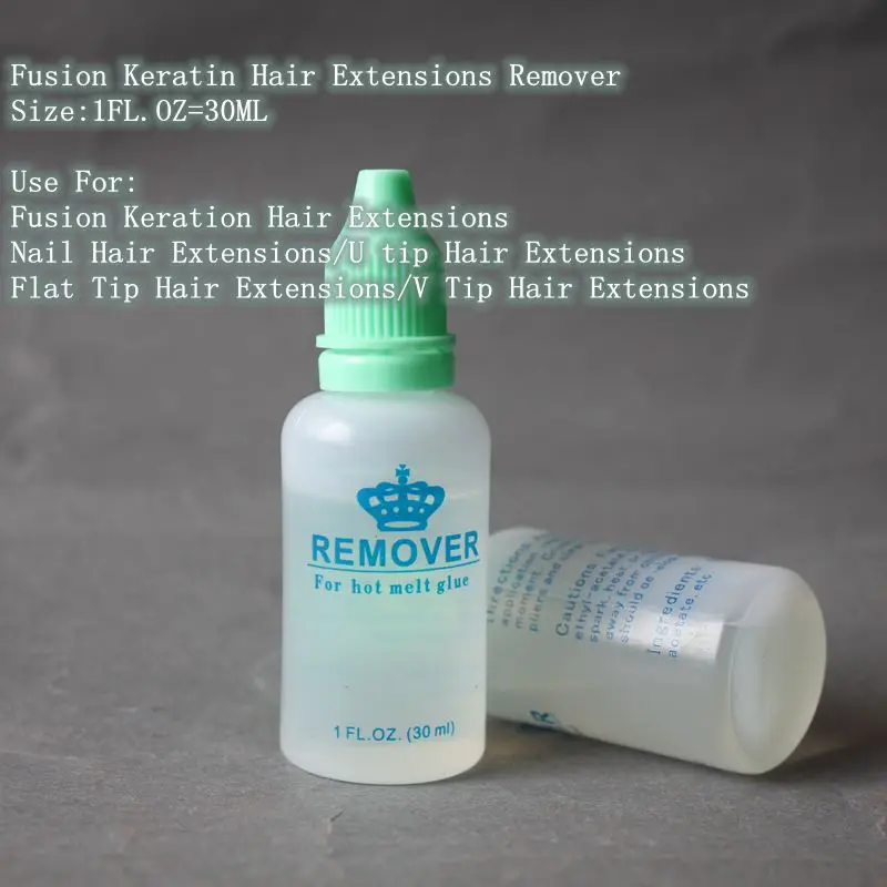 Fusion Keratin Hair Extensions Remover Hot Melt Glue Remover Keratin ...