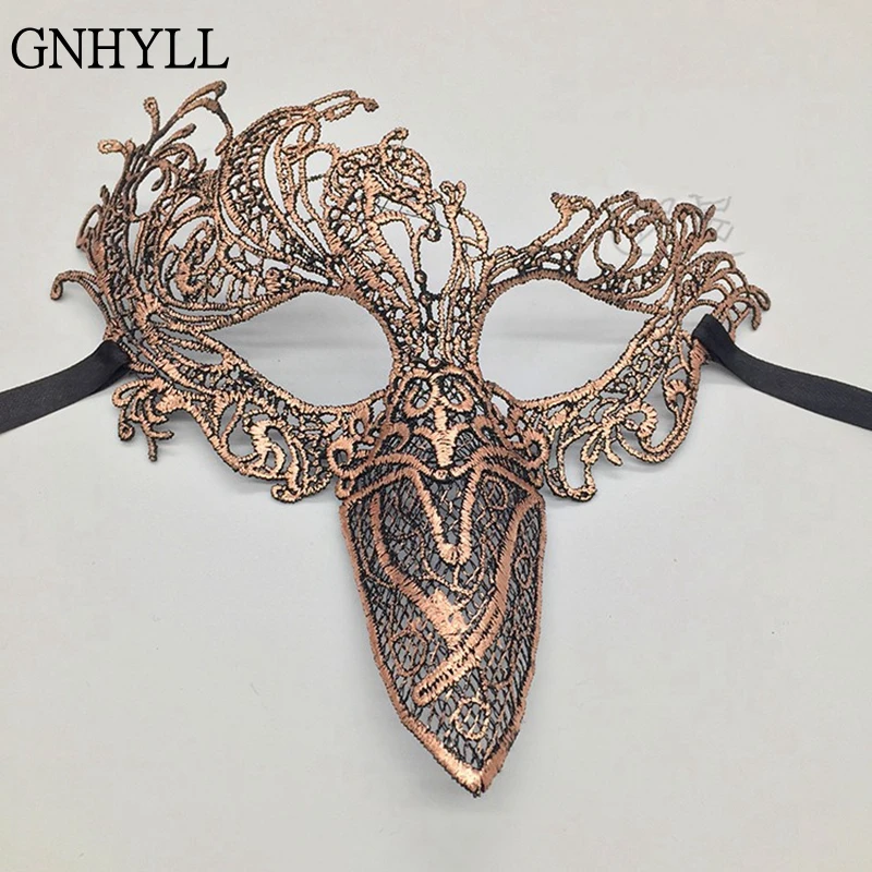 

GNHYLL Sexy Lace Mask Cutout Eye Mask For Masquerade Party Fancy Dress Costume Lace Phoenix Bird Mask for Halloween Party Fancy
