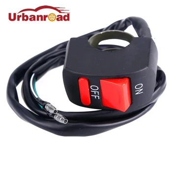

10PCS Black Universal Motorcycle Light Switch Handlebar Fog Light Switch Button Connector for U5 LED Angel Light Spotlight