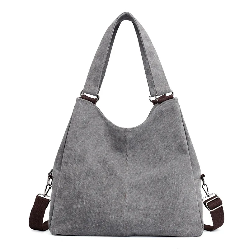 

Canvas Tote Bag Ladies Hand Bags 2018 Luxury Handbags for Women Messenger Bags Vintage Multifunction Shoulder Bag sac a main