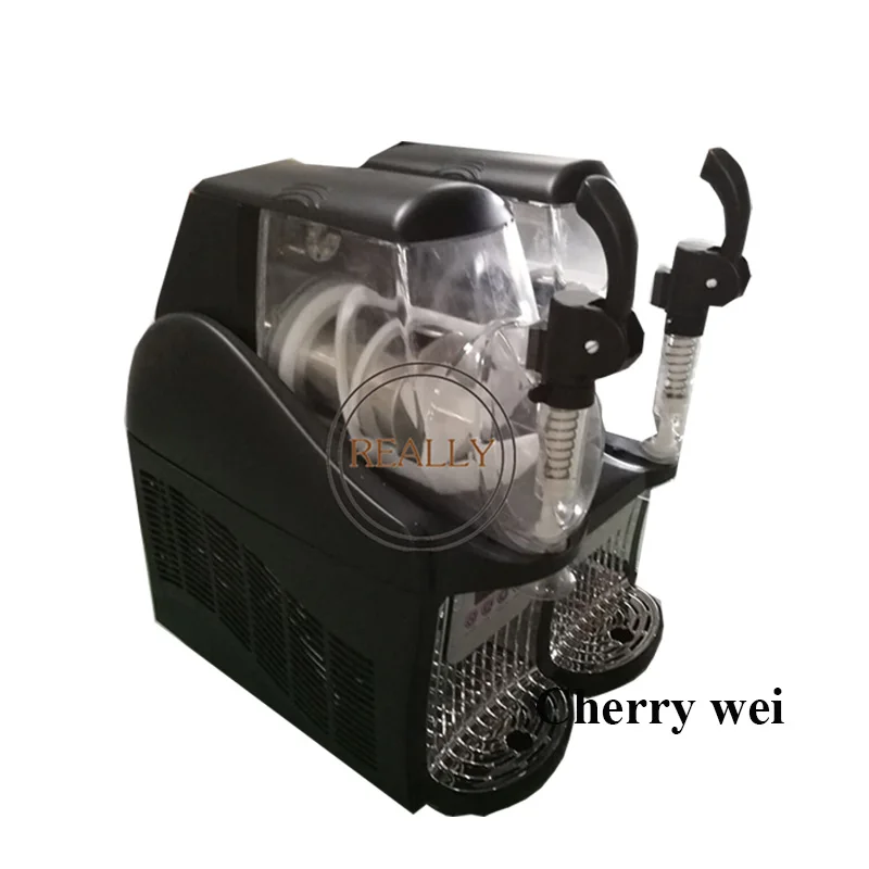 

220V110V Commercial Two Tank Slush Machine+Ice Cream Machine For Cafeteria Coffee Shop Restaurant Commercial Business