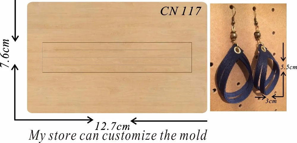

Tassel earrings-cn117 DIY new wooden mould cutting dies for scrapbooking Thickness/15.8mm/MY