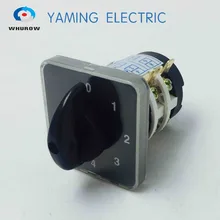 Free shipping 1pcs Rotary switch 0-4 position 660V 20A 2 phases 8 terminals electrical changeover cam switch YMZ12-20/2 Free shipping 1pcs Rotary switch 0-4 position 660V 20A 2 phases 8 terminals electrical changeover cam switch YMZ12-20/2