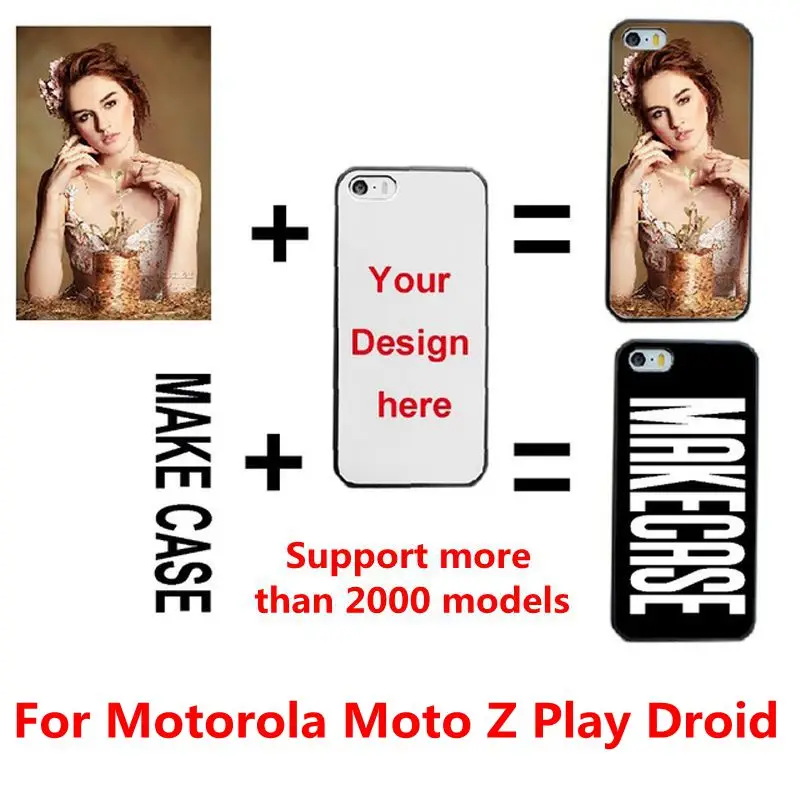 Чехол-накладка для Motorola Moto Z Play Droid с индивидуальным фото именем | Мобильные